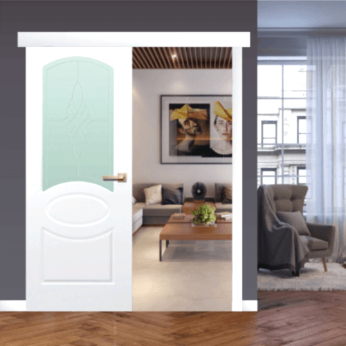 Раздвижная дверь СОНАТА, пвх покрытие (ст. матовое)